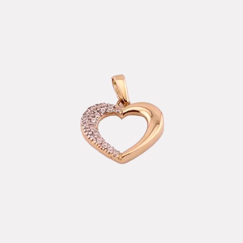 Dije Silueta Corazon C/p 14K 0.9g