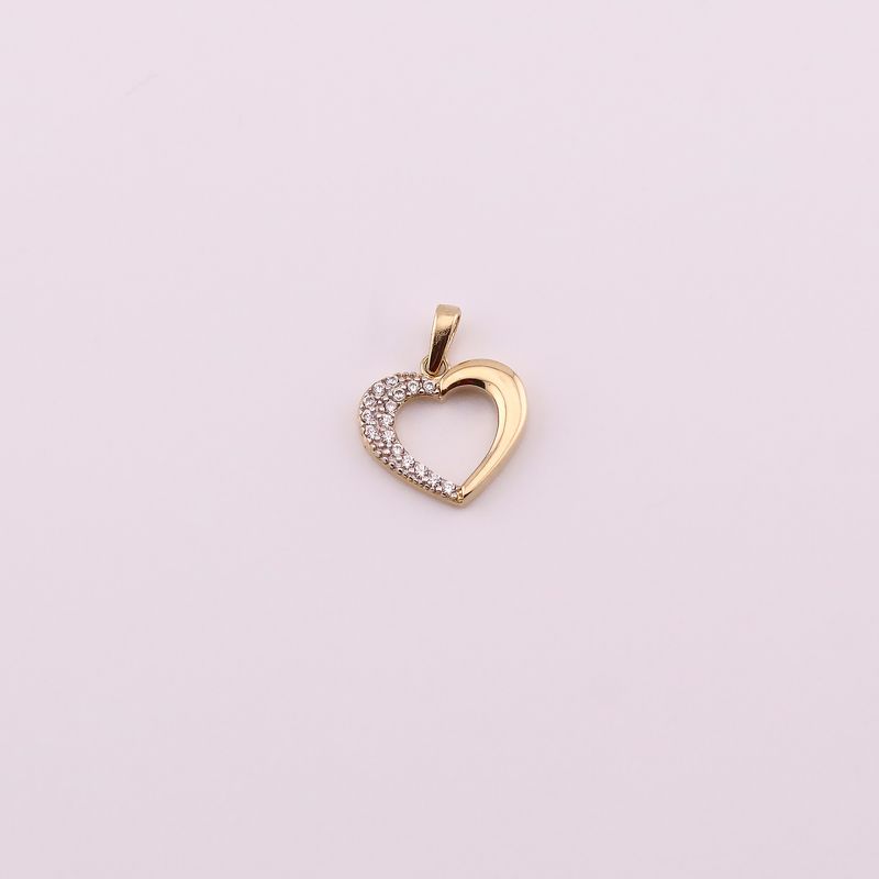 Dije Silueta Corazon C/p 14k 0.9g