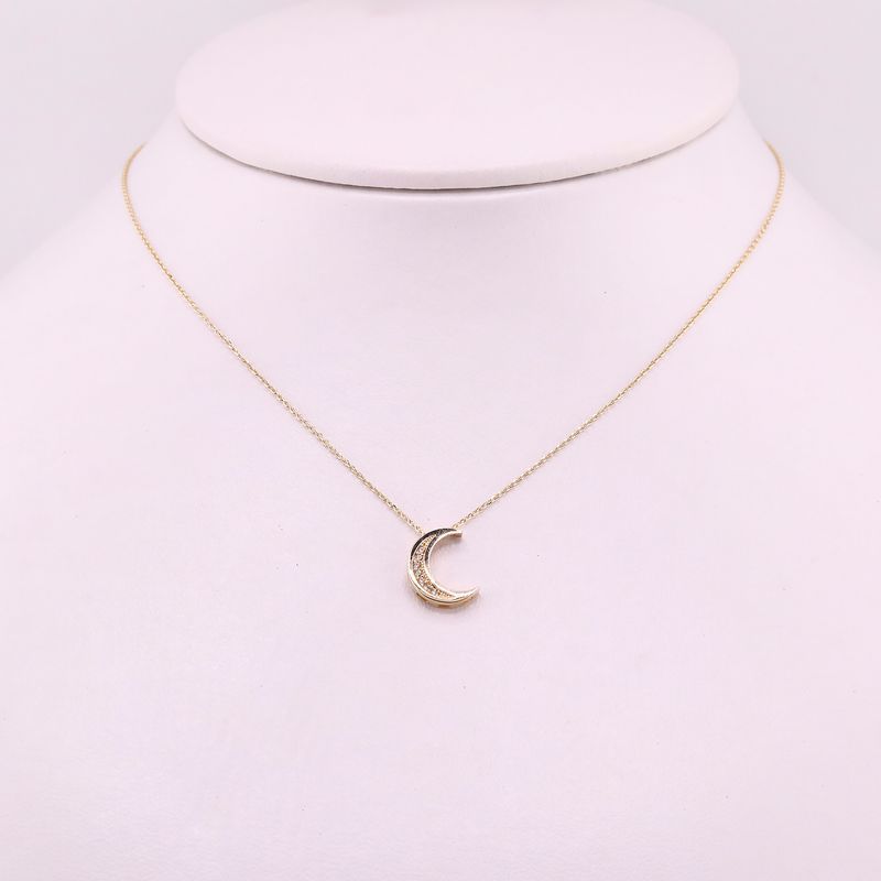 Gargantilla Luna C/p 14k 2g