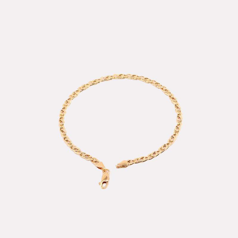 Pulso Ojo De Tigre 14k 2.7g 19cm