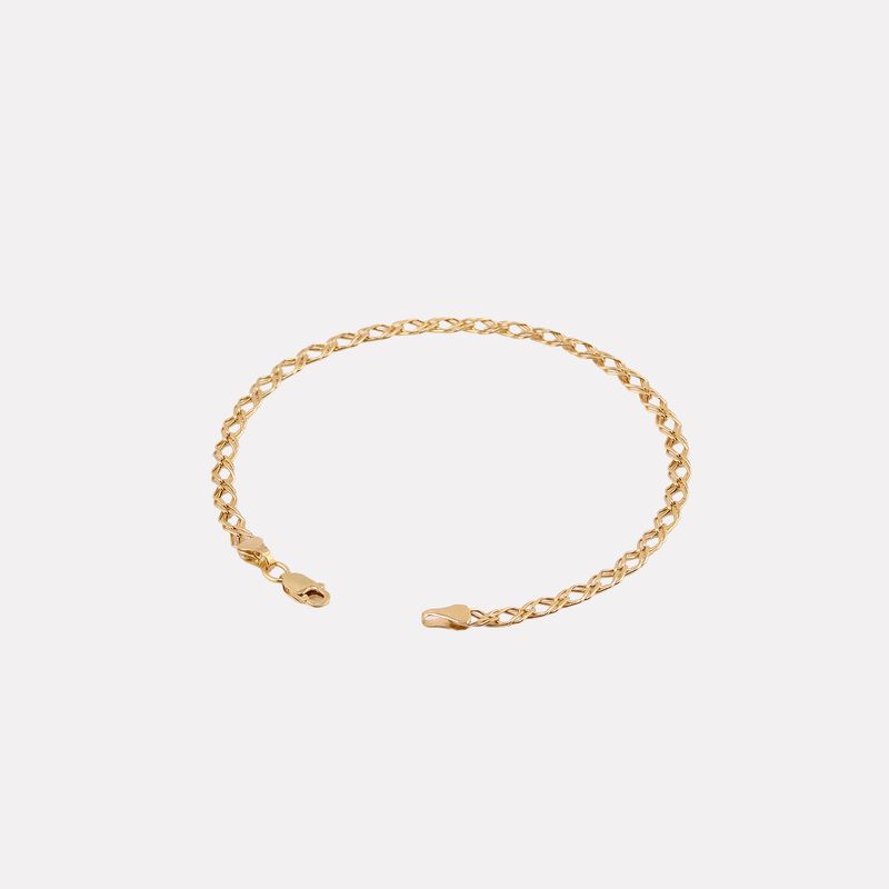 Pulso Tejido Doble 14k 1.6g