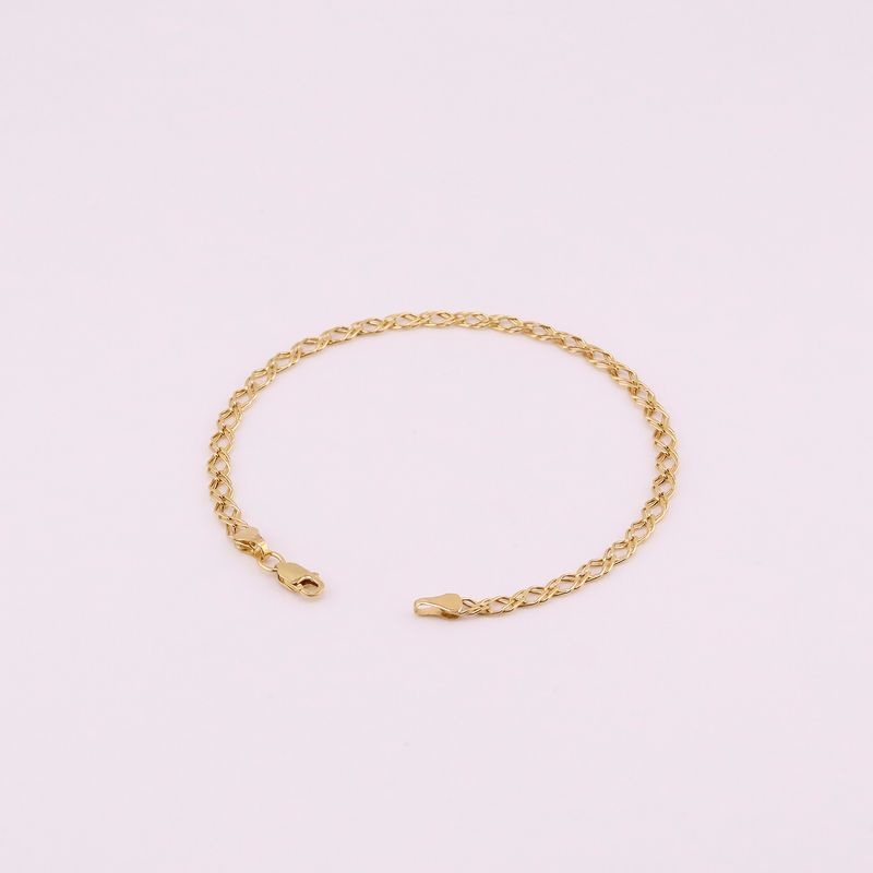 Pulso Tejido Doble 14k 1.6g