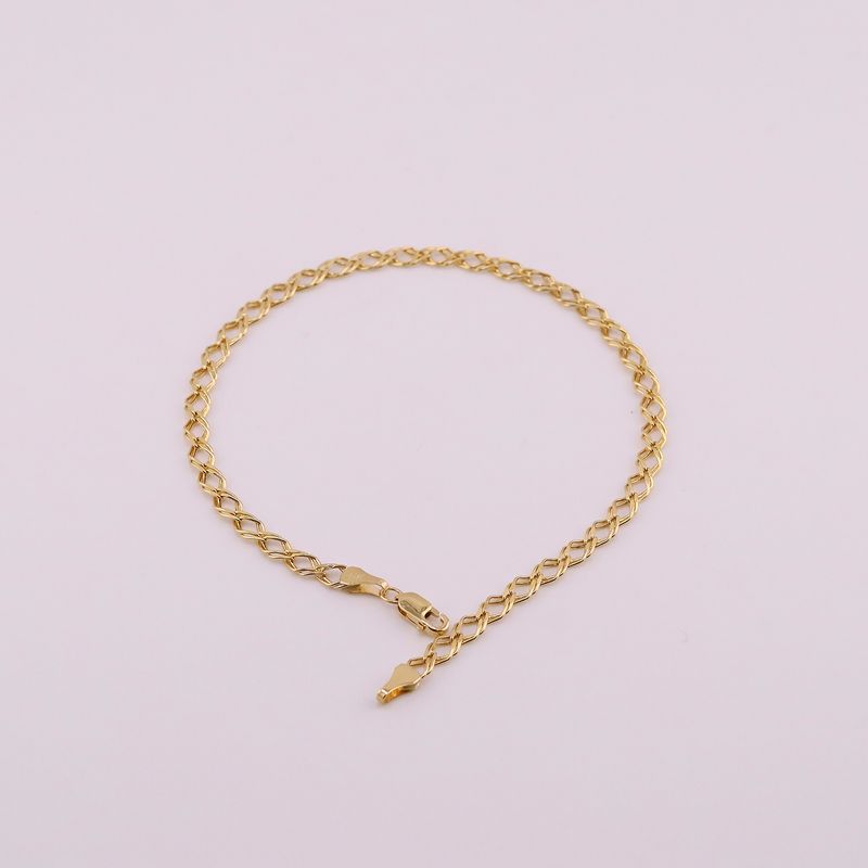 Pulso Tejido Doble 14k 1.7g