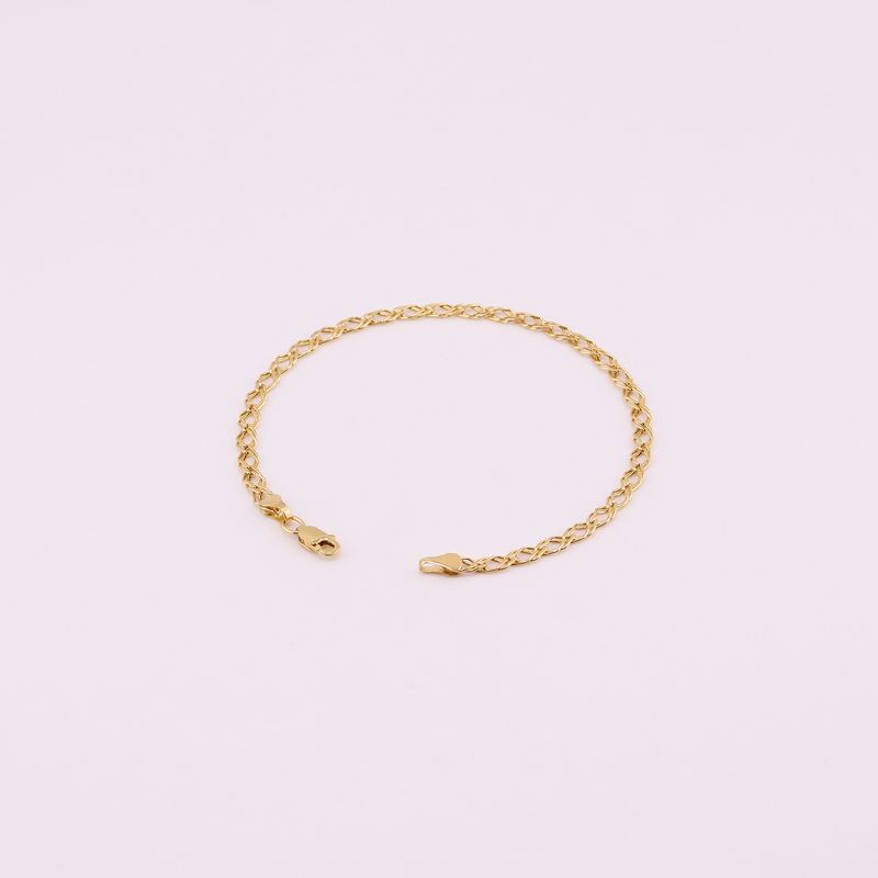 Pulso Tejido Doble 14k 1.7g