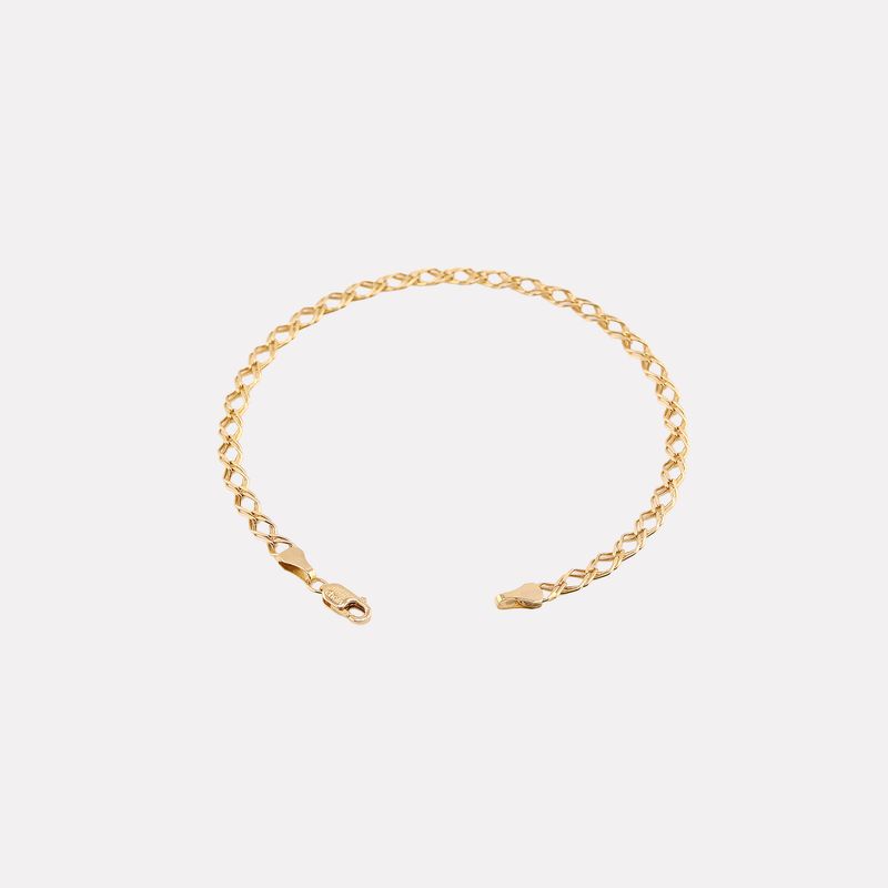 Pulso Tejido Doble 14k 1.4g 17cm