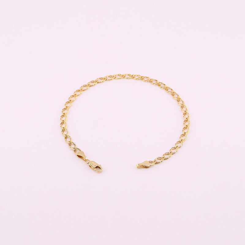 Pulso Tejido Doble 14k 1.4g 17cm