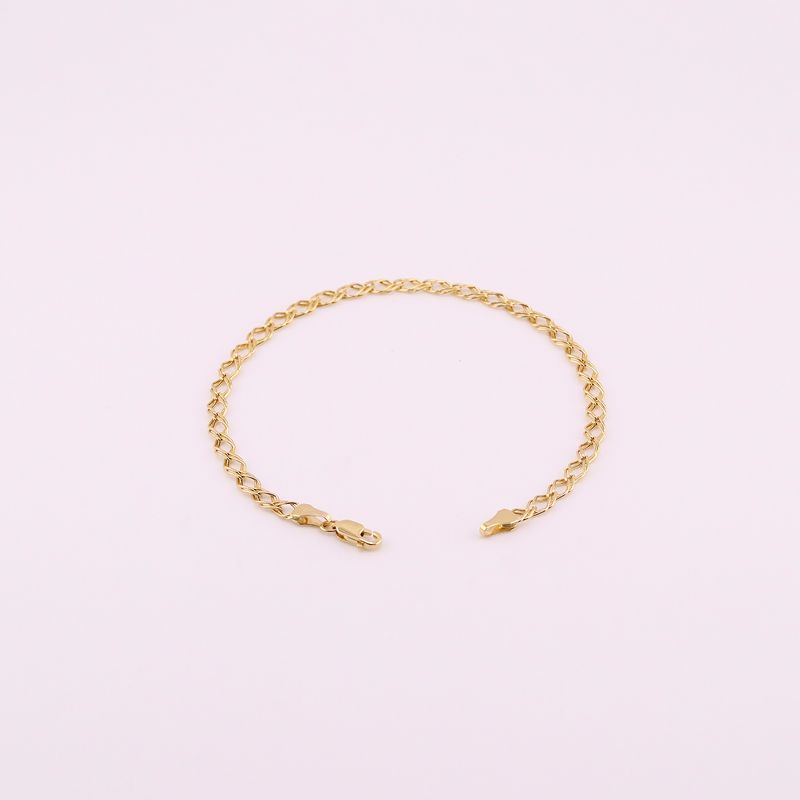 Pulso Tejido Doble 14k 1.4g 17cm