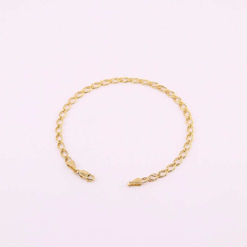 Pulso Tejido Doble 14k 1.4g 17cm