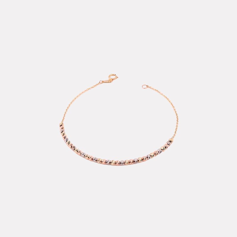 Pulsera Borlas Diamant. 14k 2.2g 17cm