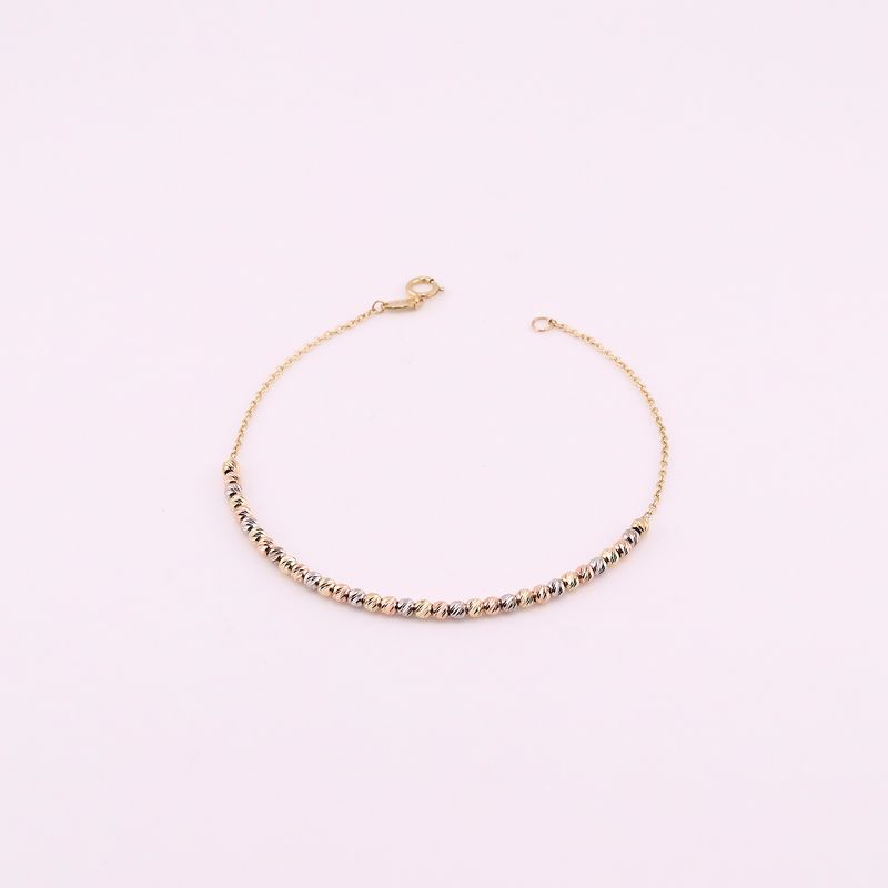 Pulsera Borlas Diamant. 14k 2.2g 17cm