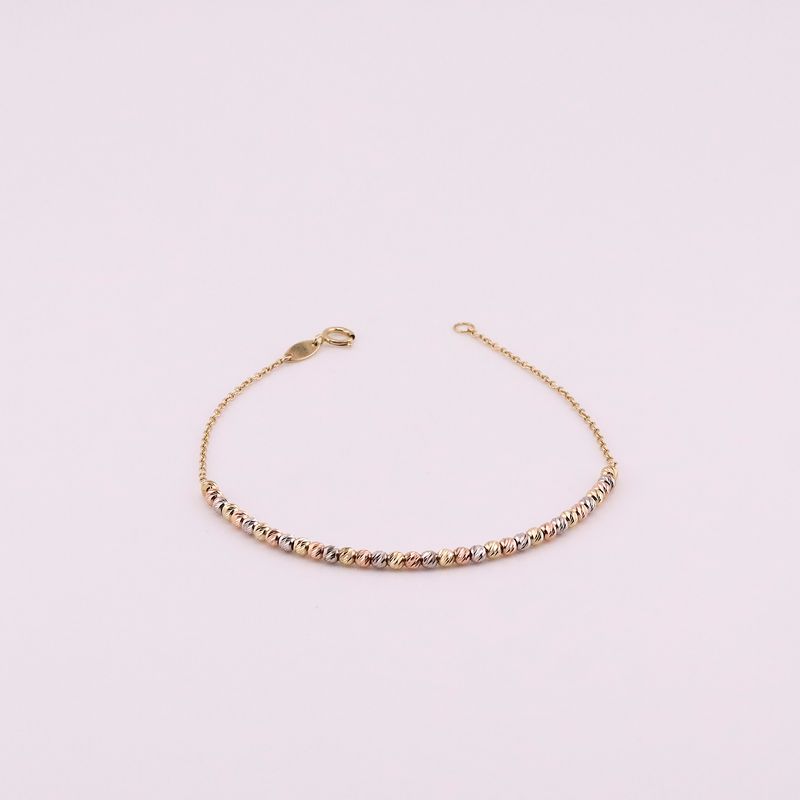 Pulsera Borlas Diamant. 14k 2.2g 17cm