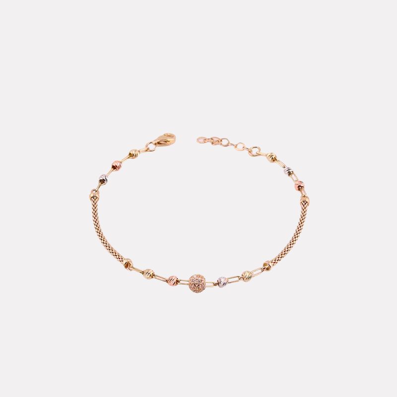 Pulsera Borla C/p 14k 3g 18cm