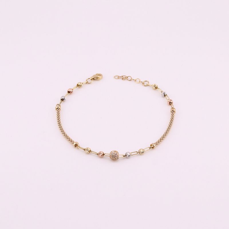 Pulsera Borla C/p 14k 3g 18cm