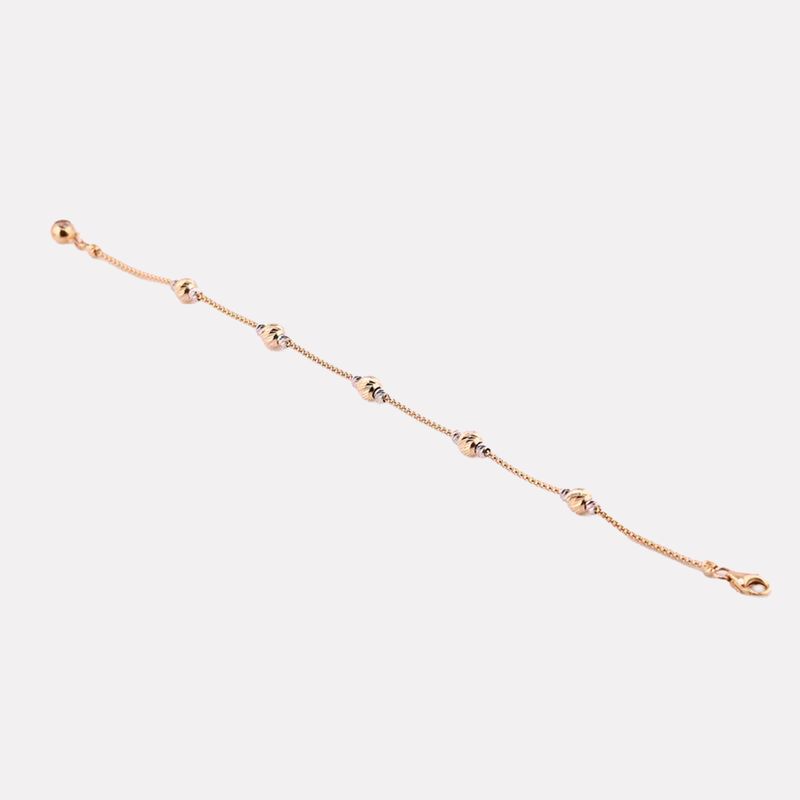 Pulsera Borlas Relim. C/p 14k 3g 18cm