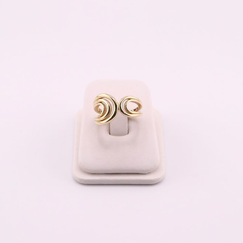 Anillo Triple Onda 10k 4g #8