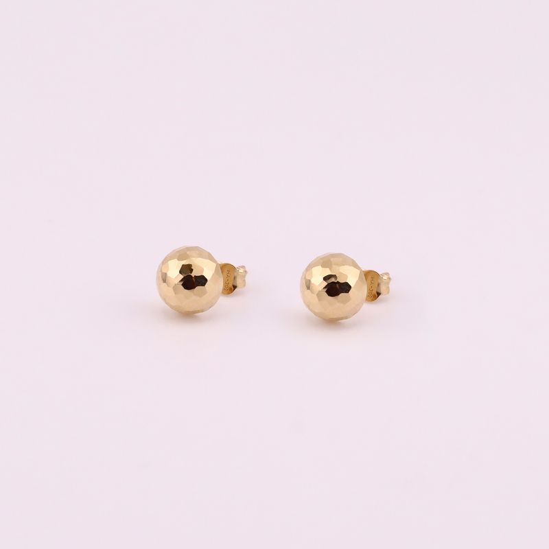 Aretes Hongo 10k 1.1g