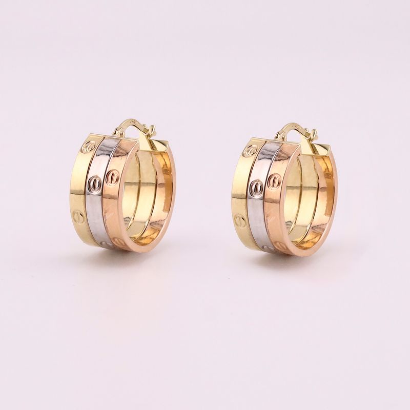 Arracadas Cartier Tnos 10k 2.6g
