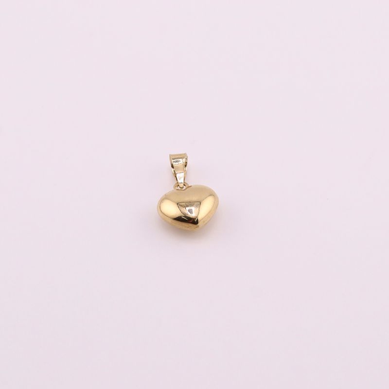 Dije Corazon Inflado 10k 0.7g