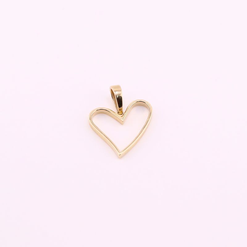 Dije Silueta Corazon  10k 1.4g