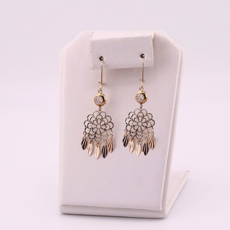 Aretes Tipo Atrapasueños 14k 2.1g