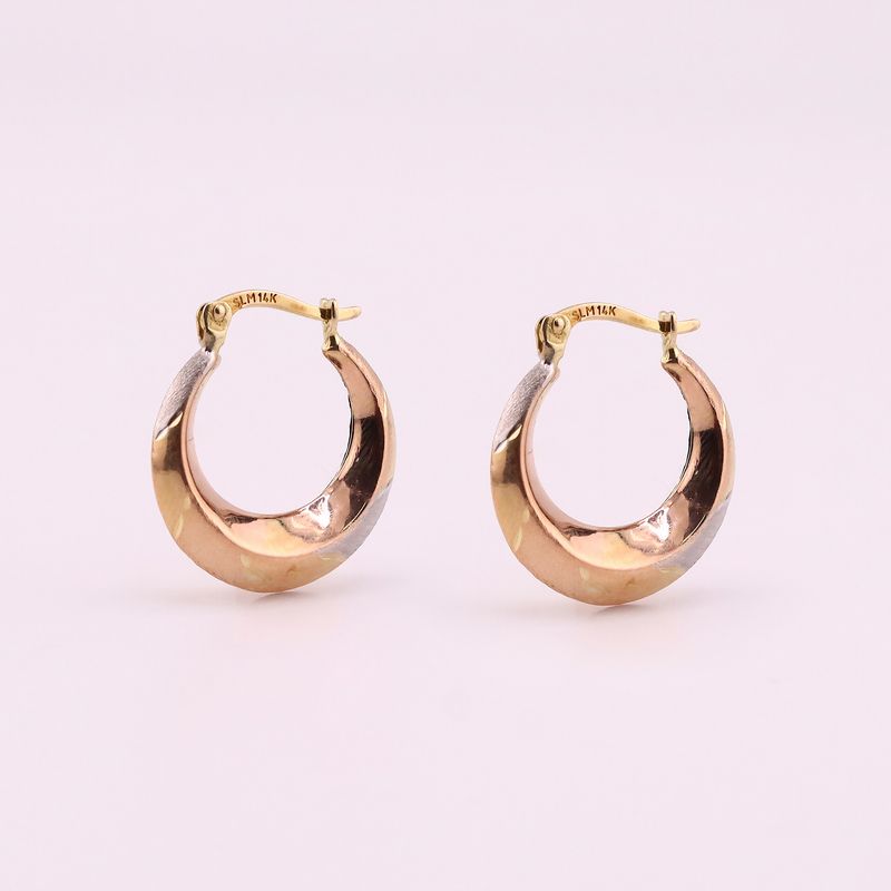 Arracadas Canasta Tns 14k 1.9g