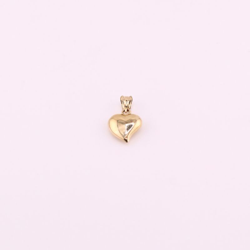 Dije Corazon Relim. Inflado 14k 0.5g