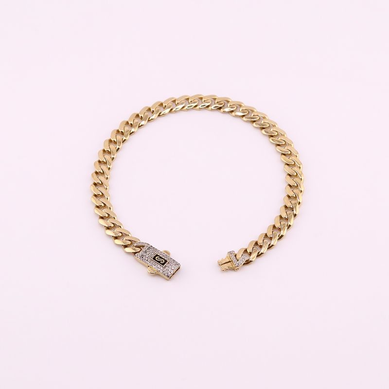 Pulso Tipo Monaco 14k 7.3g 19cm