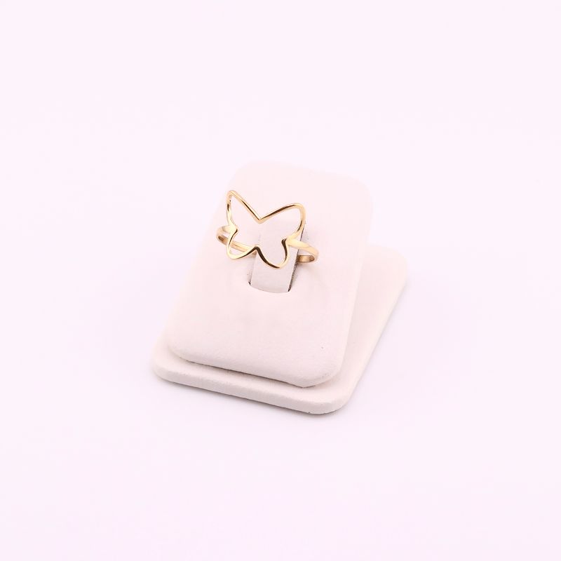 Anillo Silueta  Mariposa 14k 1.3g #9