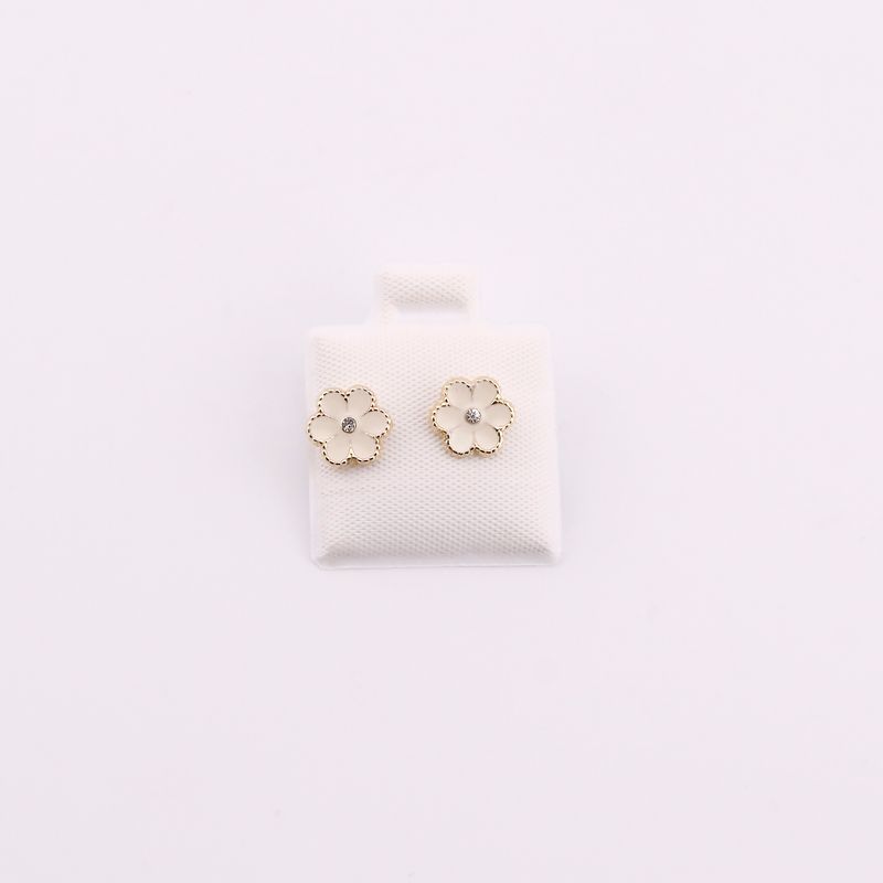 Broqueles Flor Boleado 10k 0.3g