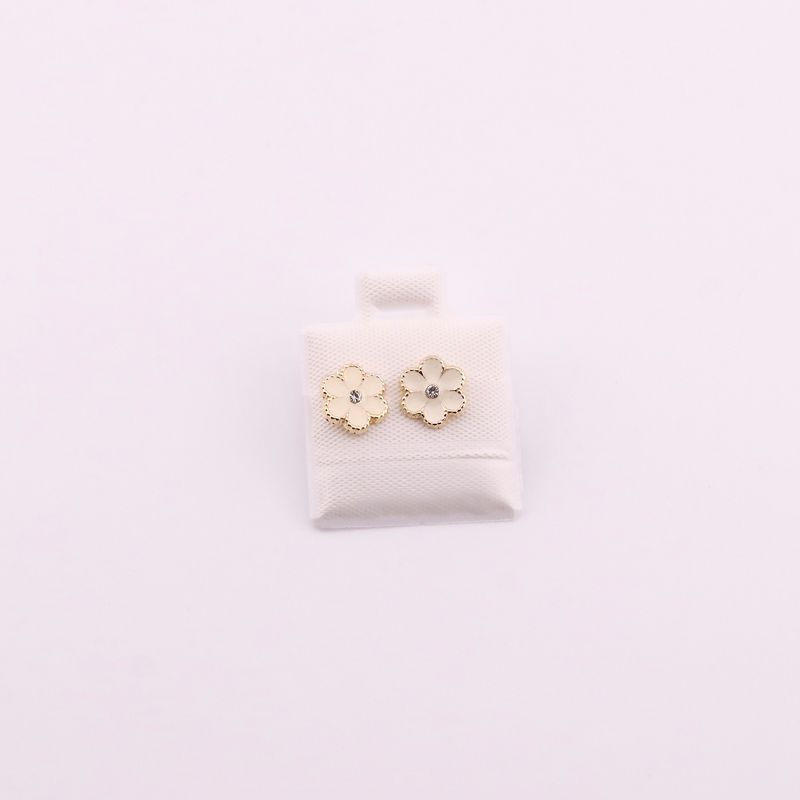 Broqueles Flor Boleado 10k 0.3g