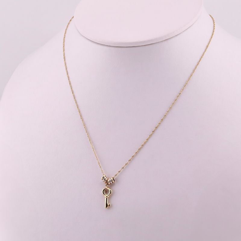 Gargantilla Aros/ Llave 14k 1.7g