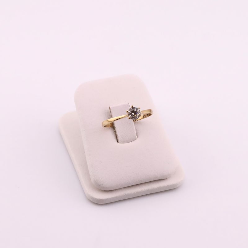 Anillo Solitario 14k 1.5g #9