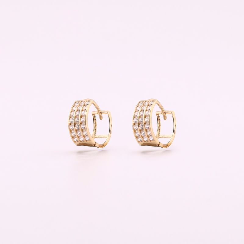 Aretes Huggies C/p Bcas 14k 1.2g