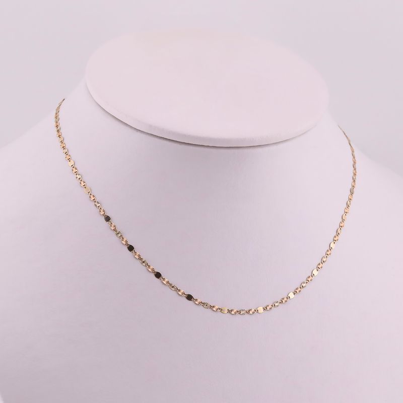 Cadena Mixta 14k 1.5 50cm