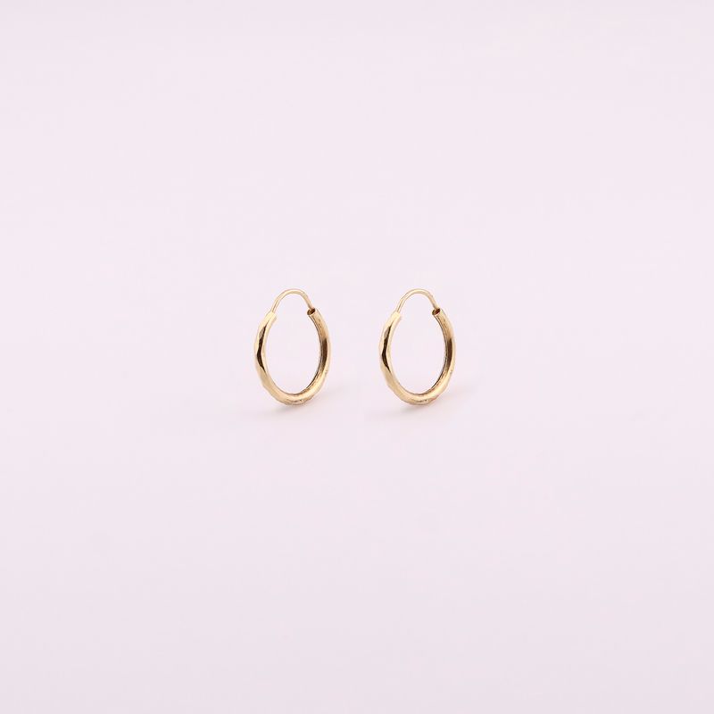 Arracadas Facetadas  14k 1g