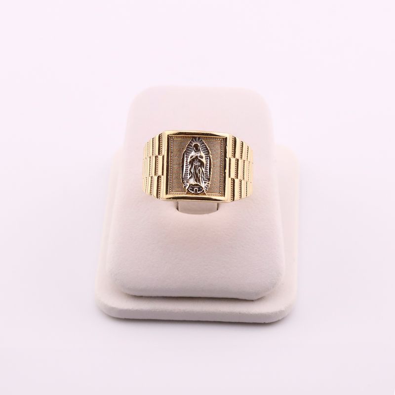 Anillo Virgen Relim. 14k  4.5g #10.5