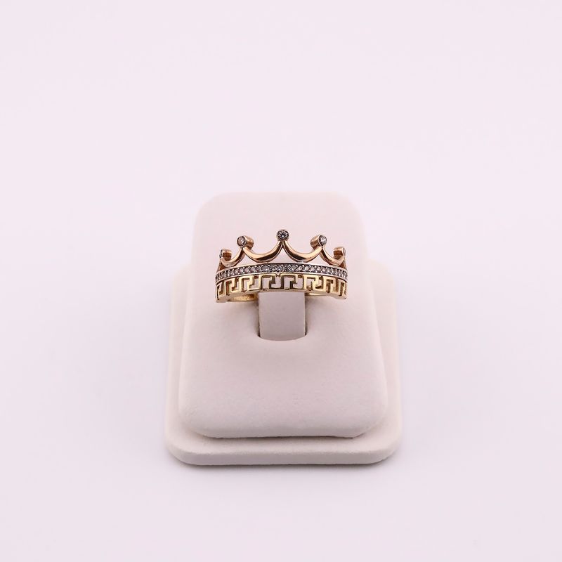 Anillo Corona C/p Bcas  14k 3.5g #8