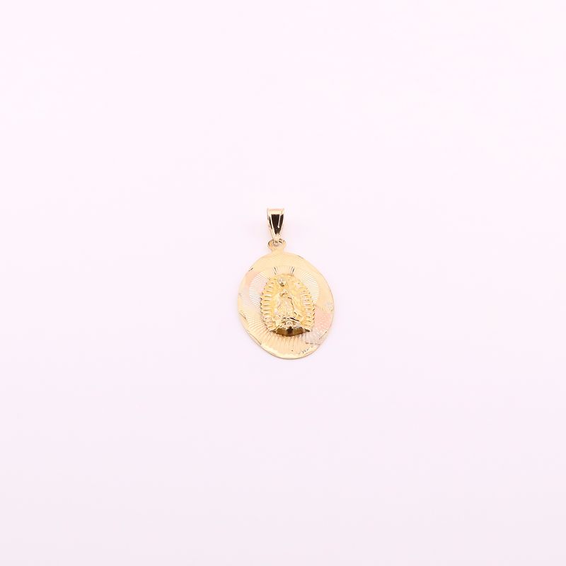 Dije Ovalo Virgen 14k 4.8g