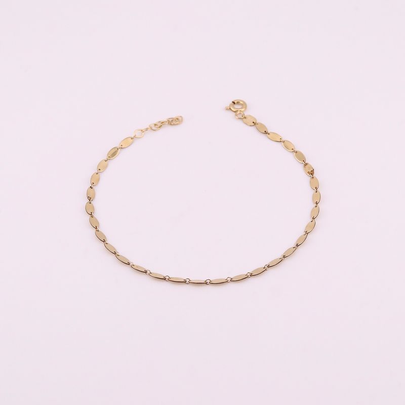 Pulsera Ovalos 14k 1.4g