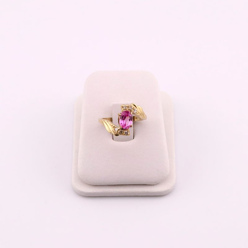 Anillo C/p Rosa  14k 2.9g #5