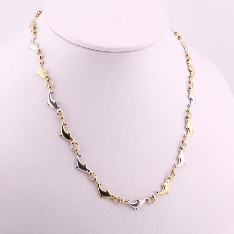 Gargantilla Delfines  14k 13.8g