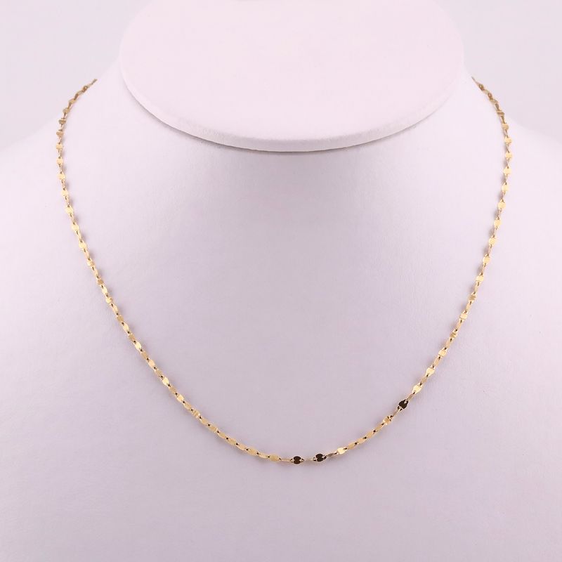 Cadena Granito De Cafe 14k1.6 50cm