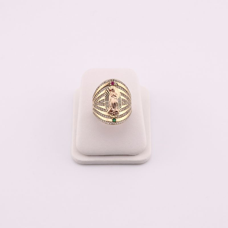 Anillo Virgen C/p 14k 5.9g #8.5