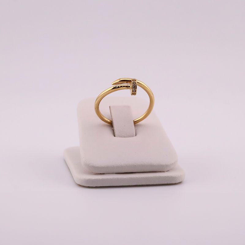 Anillo Tornillo C/p Bca 14k 2.9g #9