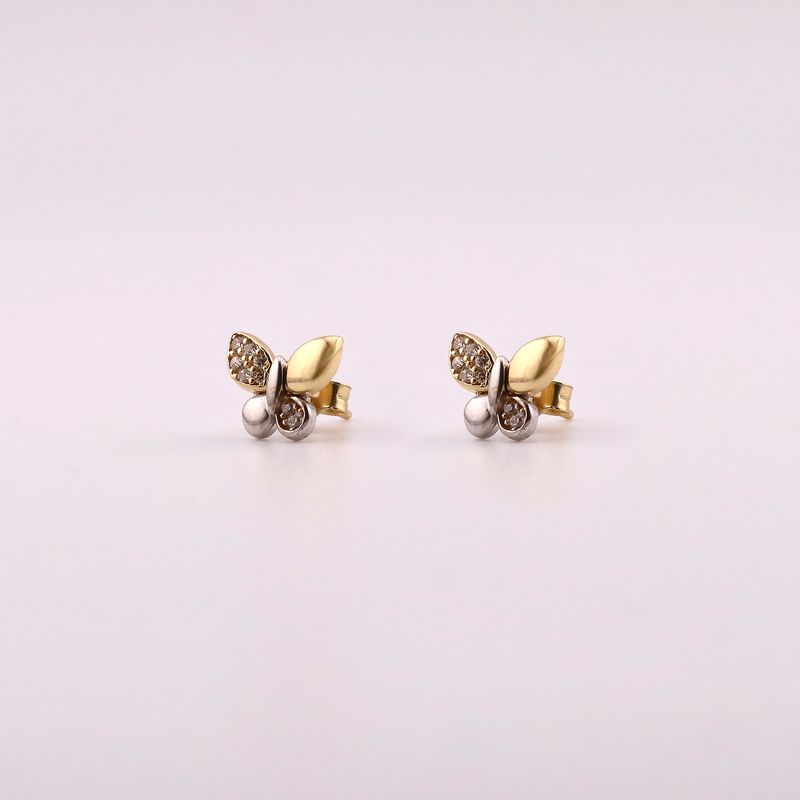 Aretes Mariposa 14k 1.7g