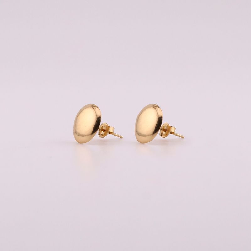Aretes Circ. Liso  14k 1.2g