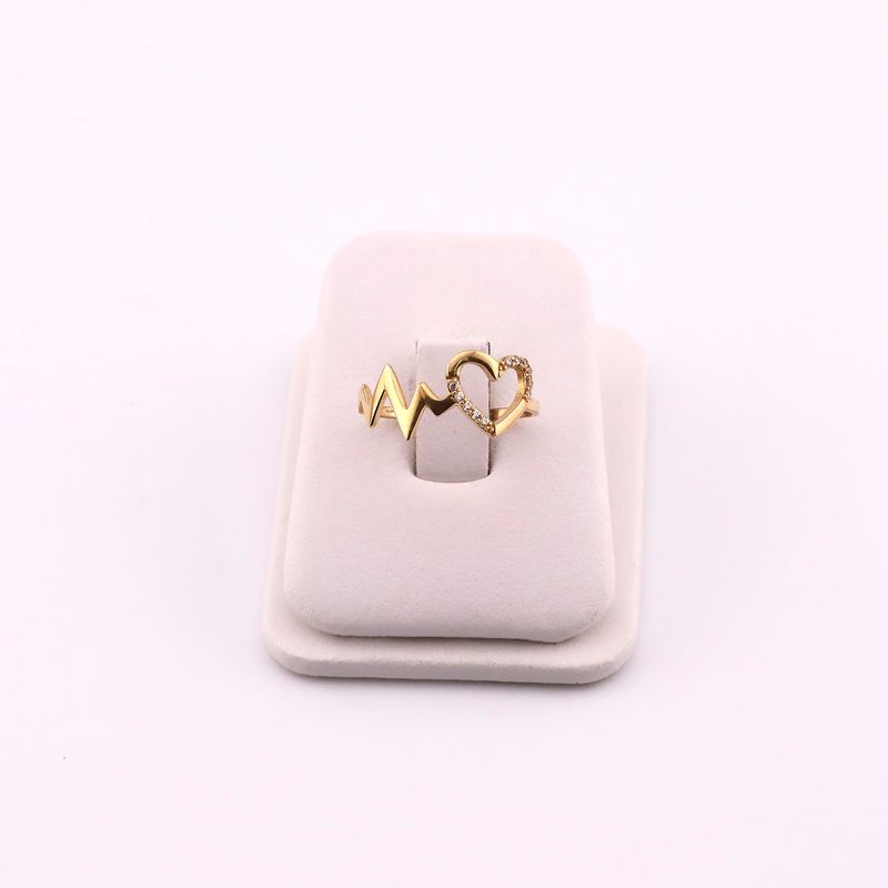 Anillo Corazon  Linea-vida C/p 14k  1.4g #7