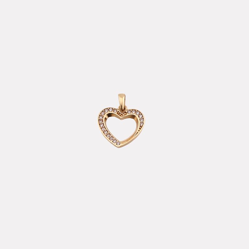 Dije Corazon C/p Bca 14k 0.7g