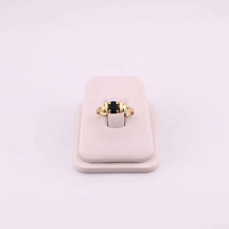 Anillo C/p Azul  14k 1.6g #6.5