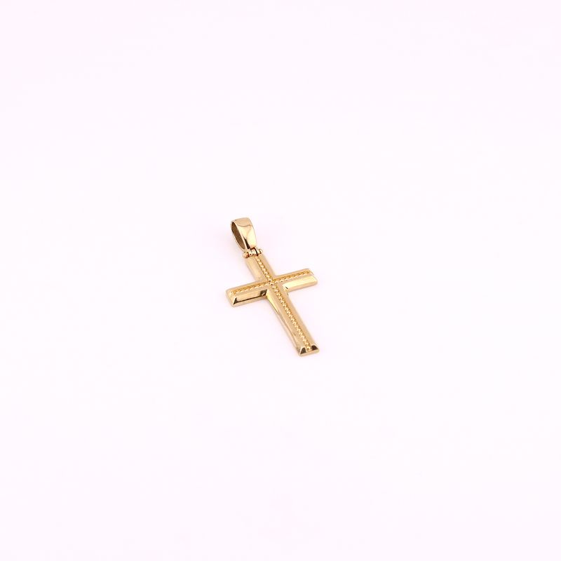 Dije Cruz Puntos 14k 1.7g